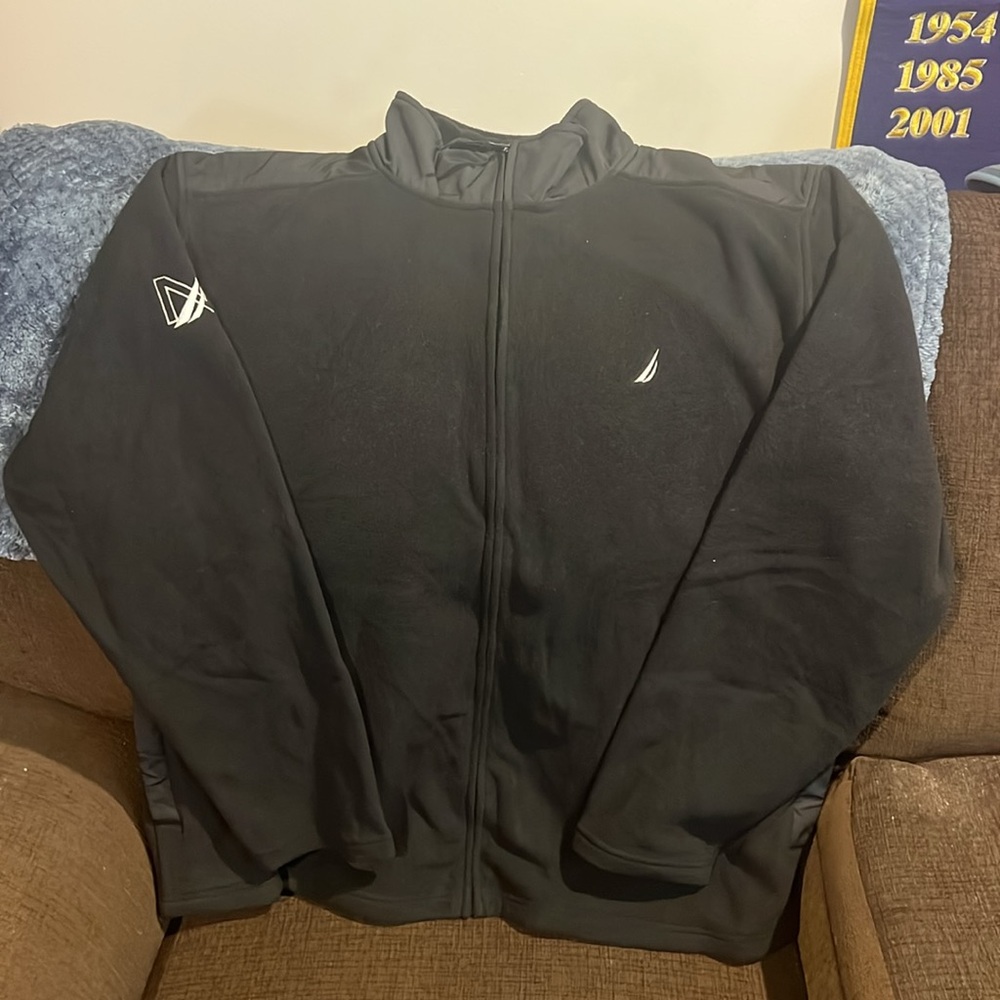 Nautica Black Full-Zip Fleece Jacket - Picture 6 of 7